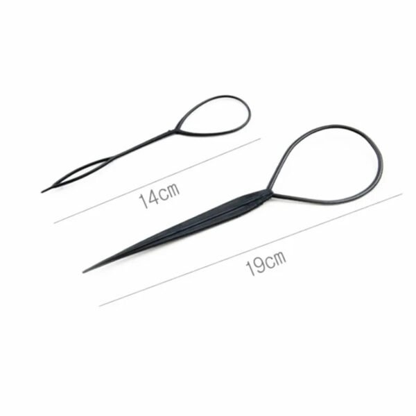 2-Piece Ponytail Creator Plastic Loop Styling Tool Set