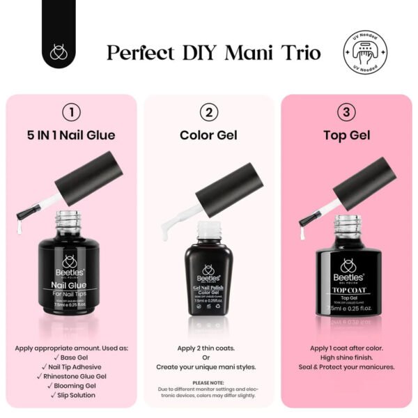 Beetles Gel Nail Kit (B-Medium Almond)