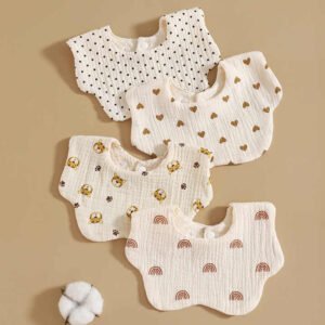 Cotton Baby Muslin Bib Cartoon