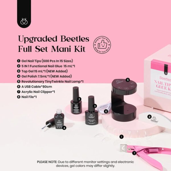 Beetles Gel Nail Kit (B-Medium Almond)